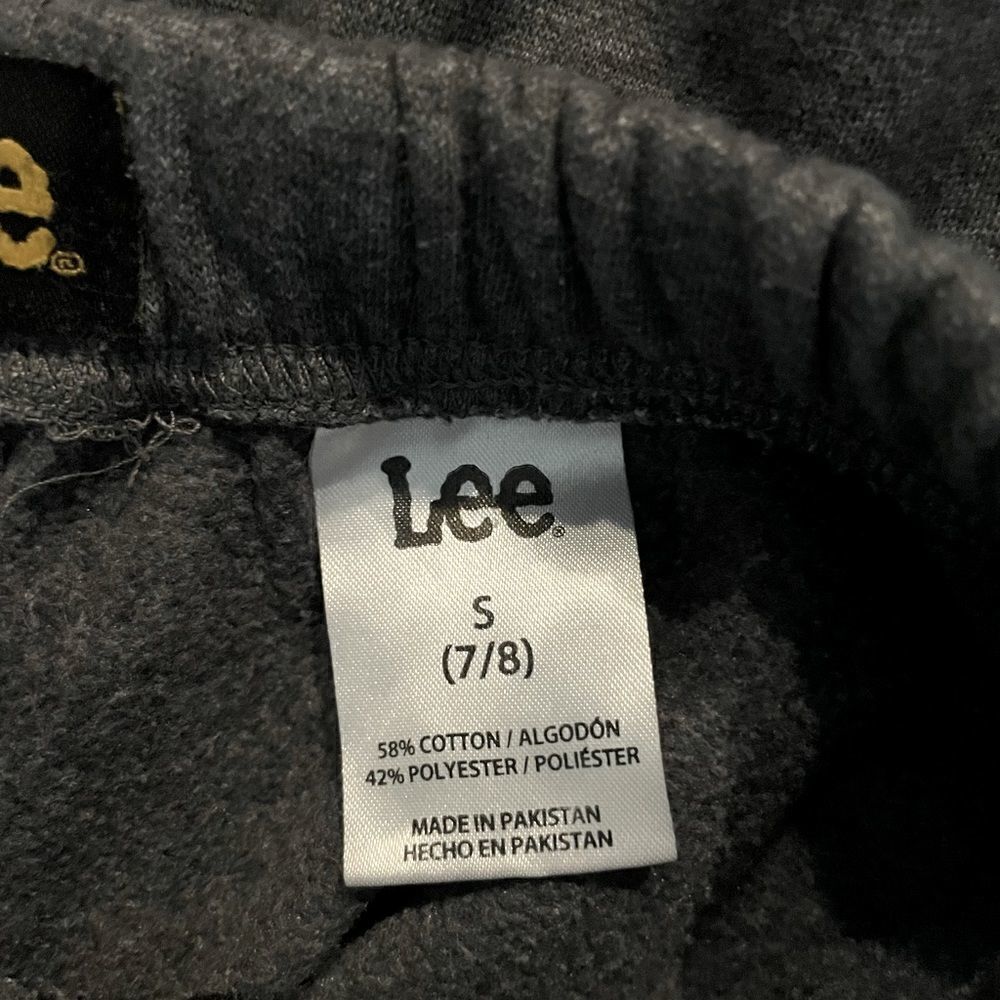 Lee Light Gray Drawstring Sweatpants. Size Small (7/8). - Picture 3 of 4